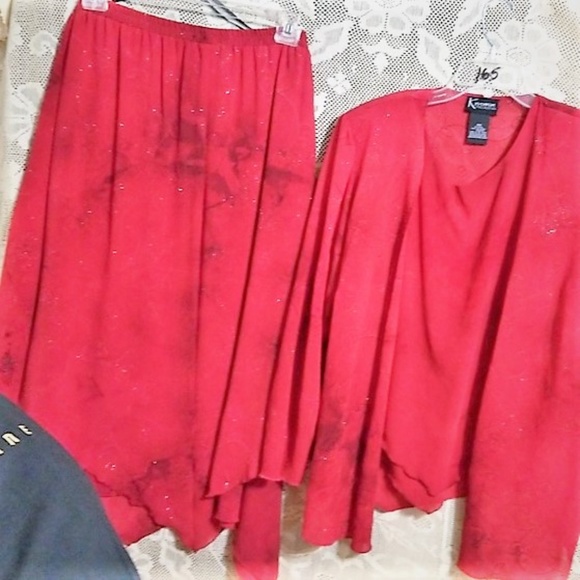 K Woman Collection Dresses & Skirts - 3 piece Skirt Tank Set 16W 1X